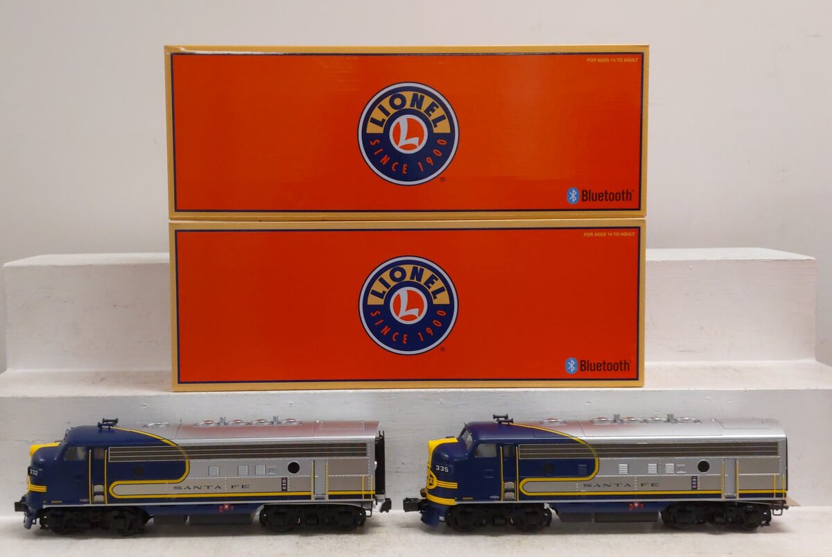 Lionel 2433170 O Santa Fe Legacy F7 AA Diesel Locomotive Set #332,#335
