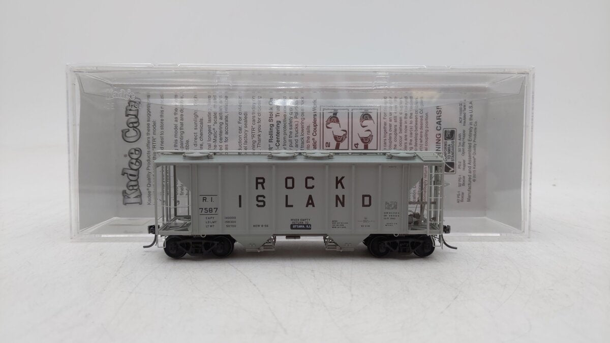 Kadee 8658 HO Chicago Rock Island & Pacific Covered Boxcar #7587