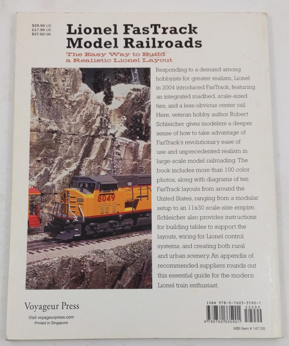 Lionel FasTrack Model Railroads Paperback Book By Robert Schleicher EX