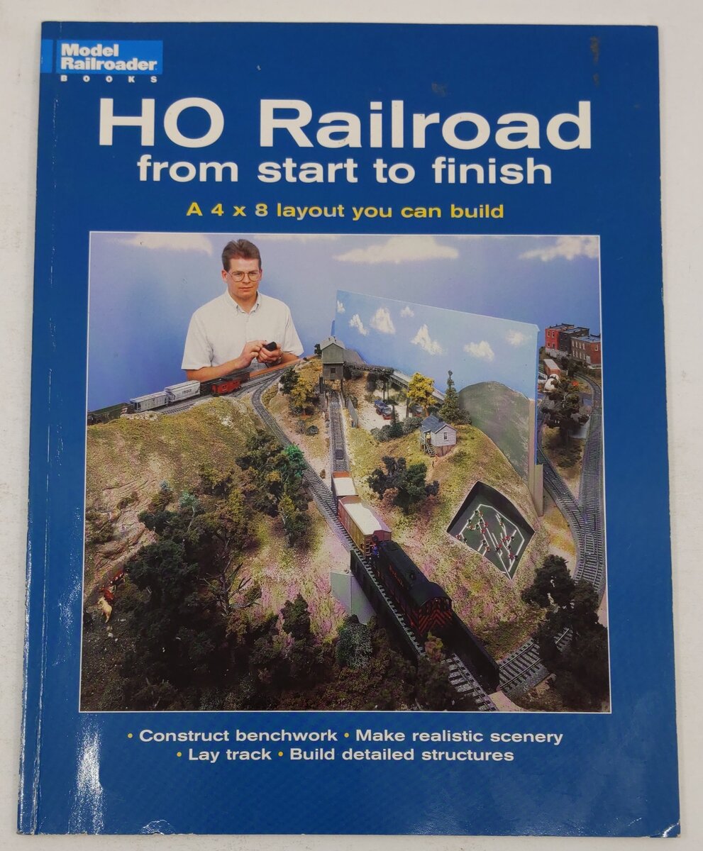 HO Railroad from Start to Finish Paperback Book By Jim Kelly VG