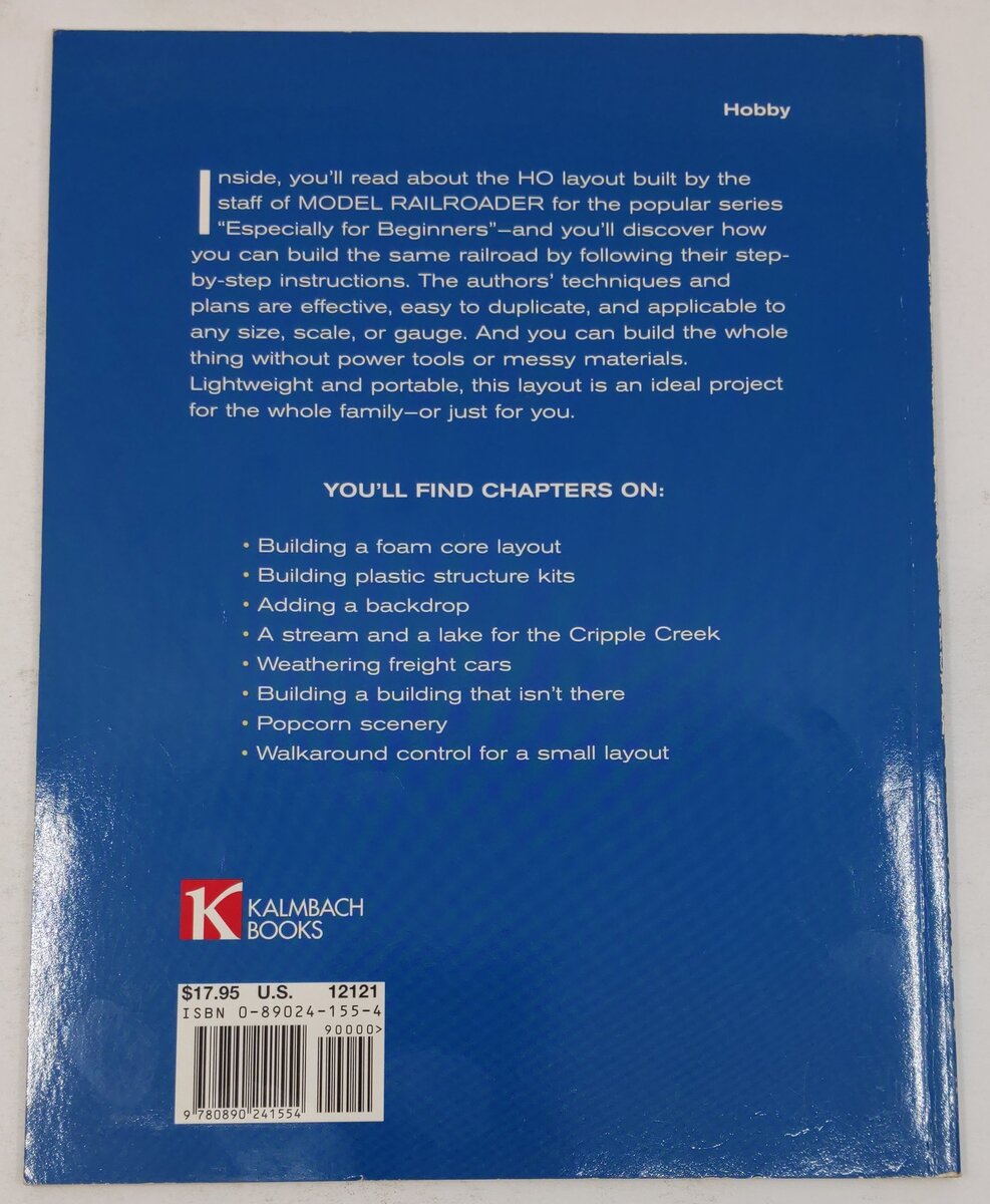 HO Railroad from Start to Finish Paperback Book By Jim Kelly VG