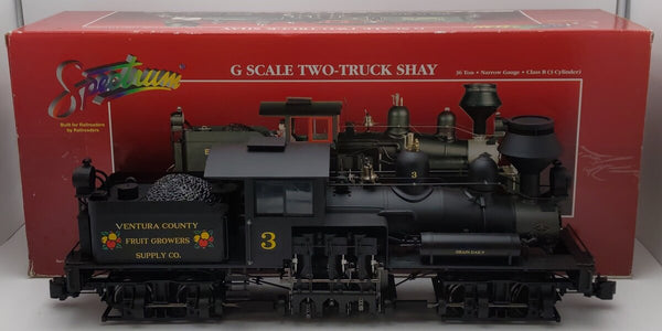 Bachmann 81199 Spectrum G Scale 36-Ton Two-Truck Class B Shay EX