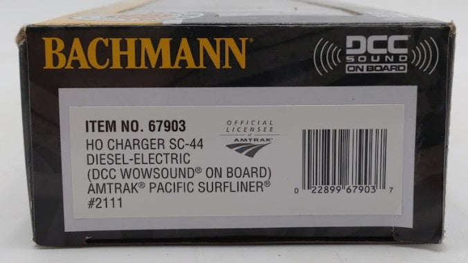 Bachmann 67903 HO Amtrak "Pacific Surfliner" Charger SC-44 Diesel #2111 w DCC