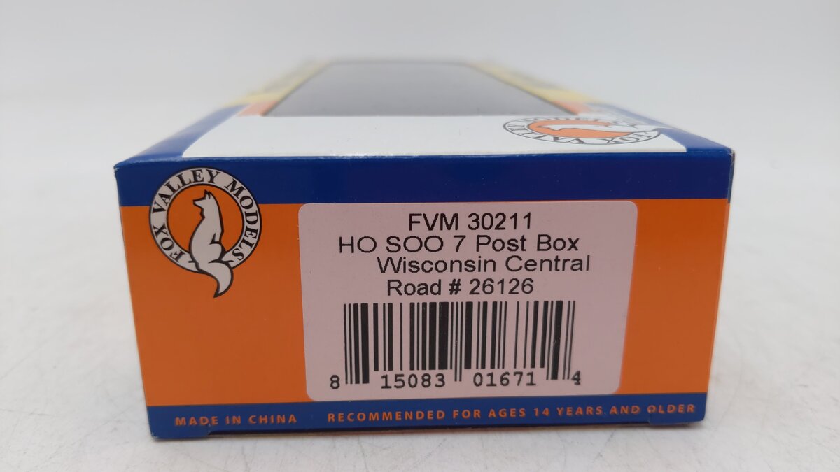 Fox Valley Models 30211 HO Wisconsin Central Boxcar #26126