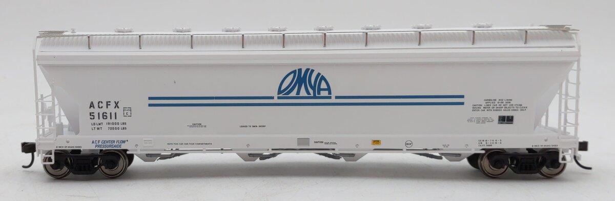Atlas 1505-2 HO Scale OMYA ACF PressureAide Center Flow Hopper #51611 LN/Box