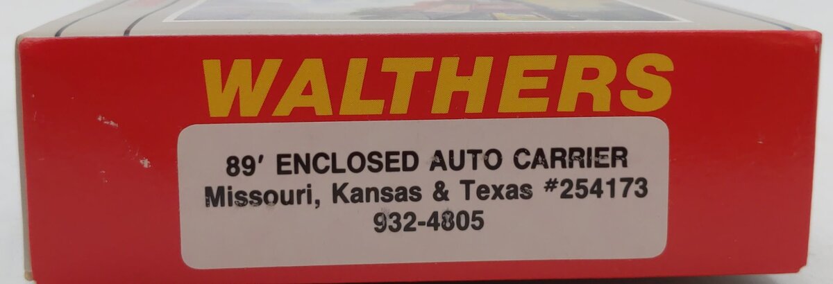 Walthers 932-4805 HO Scale MKT 89' Enclosed Auto Carrier Kit #254173