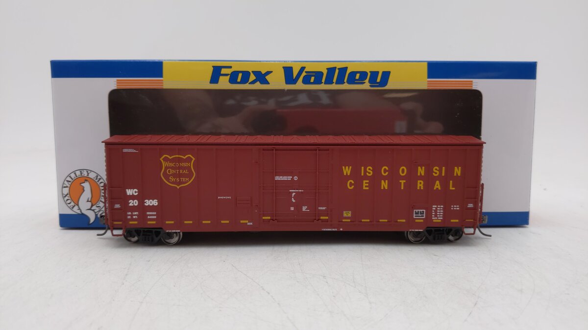 Fox Valley Models 30017 HO Wisconsin Central Boxcar #20306