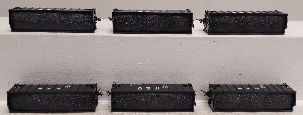 Broadway Limited 1618 HO Norfolk & Western H2a 3-Bay Hoppers (6)