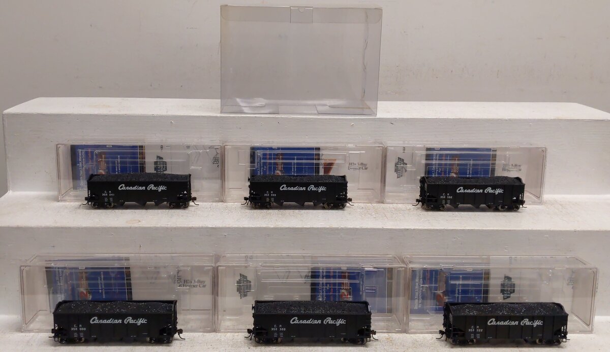 Broadway Limited 1612 HO Canadian Pacific H2a 3-Bay Hopper, AssembLed (6)
