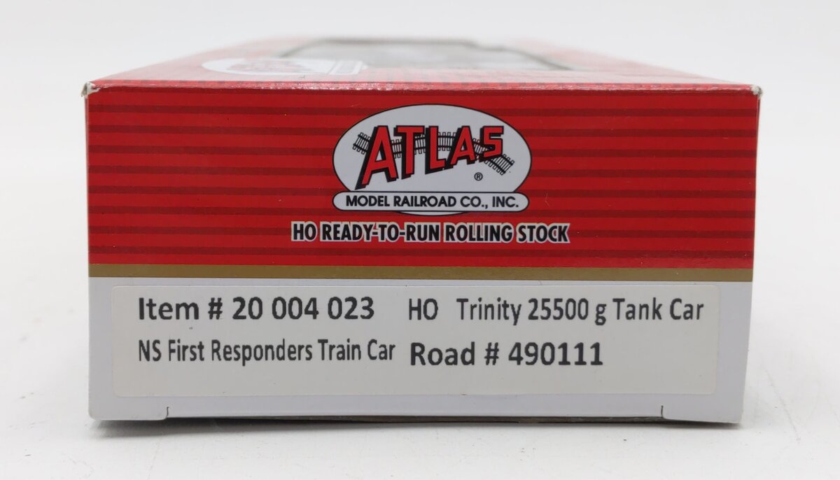Atlas 20004023 HO Scale NS "First Responders" Trinity 25.5K Gal Tank Car #490111