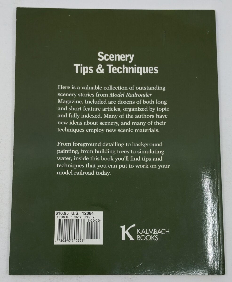 Scenery Tips and Techniques Paperback Book By Model Railroader Books VG