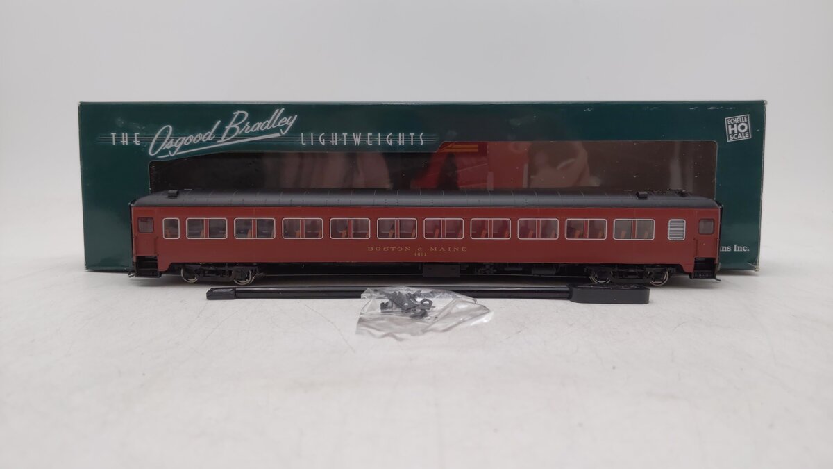 Rapido Trains 109136 HO Boston & Maine 10-Window Coach, No Skirt #4694