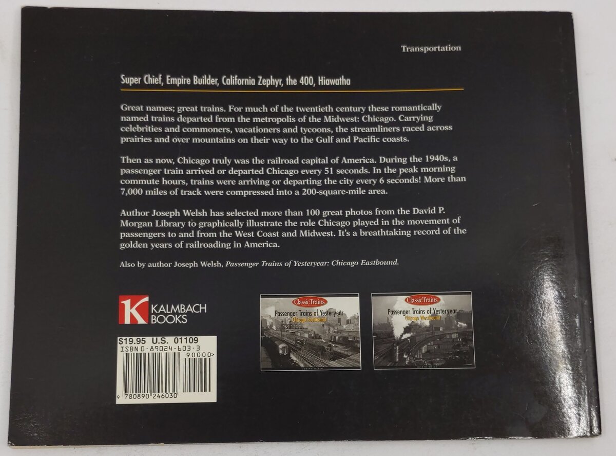 Passenger Trains of Yesteryear Paperback Book By Joseph Welsh VG