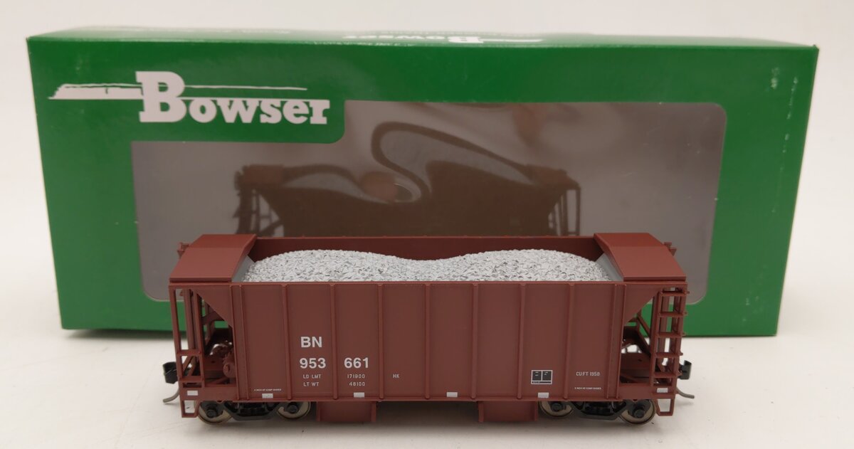 Bowser 42788 HO Scale Burlington Northern 70 Ton 2-Bay Ballast Hopper #953661