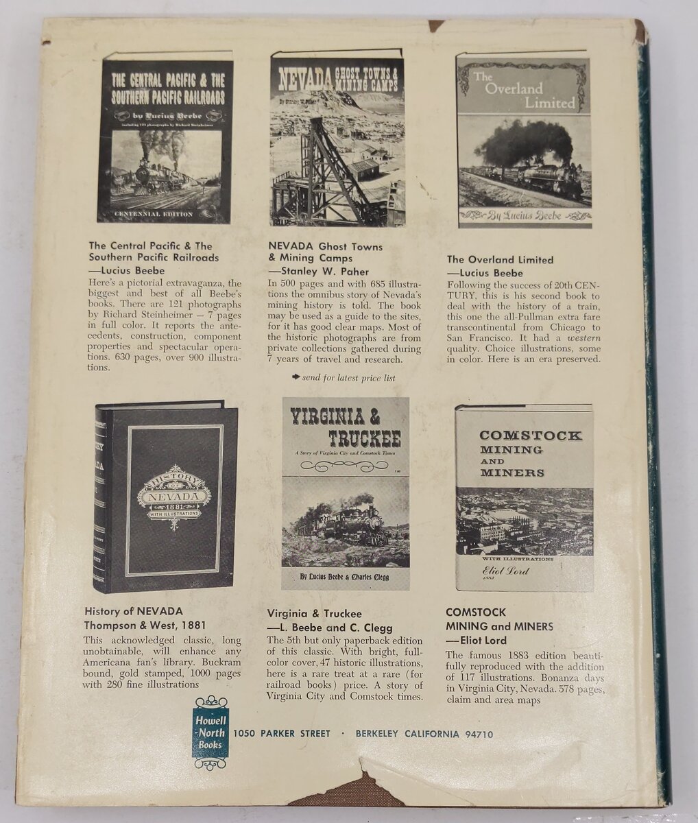 Railroads of Nevada and Eastern California, Vol.2 Hardcover Book David F. Myrick