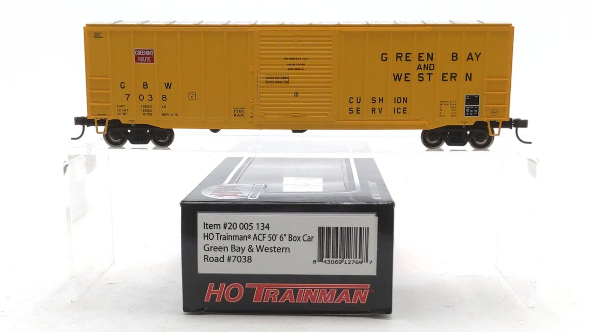 Atlas 20005134 HO Scale Green Bay & Western Trainman ACF 50' 6