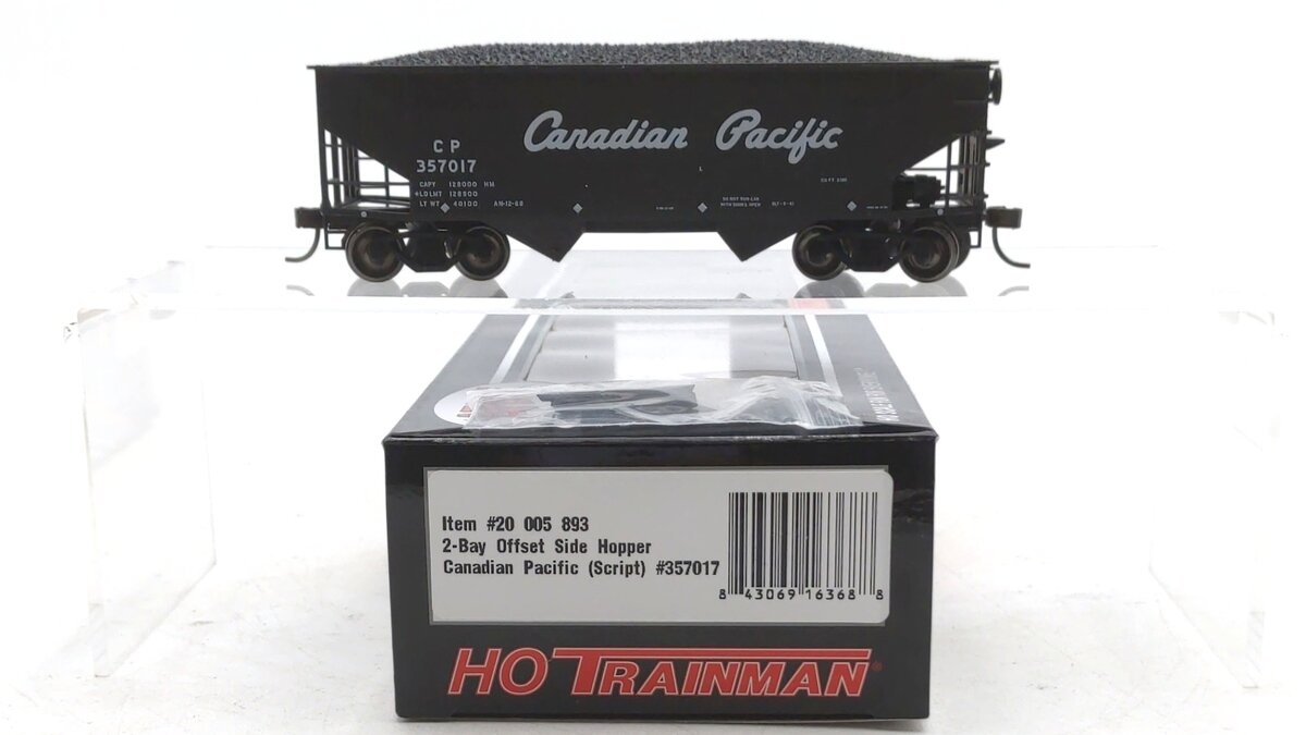 Atlas 20005893 HO Scale Canadian Pacific 2-Bay Offset Hopper #357017
