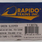 Rapido Trains 113076 HO Canadian National "Greening" 6-4-6 Sleeper #1166 NIB