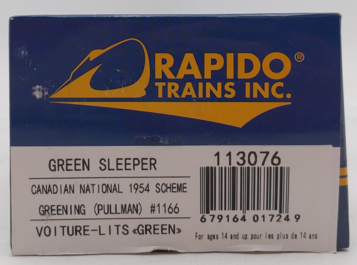 Rapido Trains 113076 HO Canadian National 