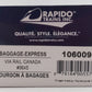 Rapido Trains 106009 HO Via Rail Canada 73' 6" Smooth Side Baggage-Express #9645