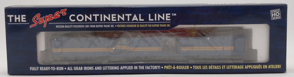 Rapido Trains 106009 HO Via Rail Canada 73' 6" Smooth Side Baggage-Express #9645