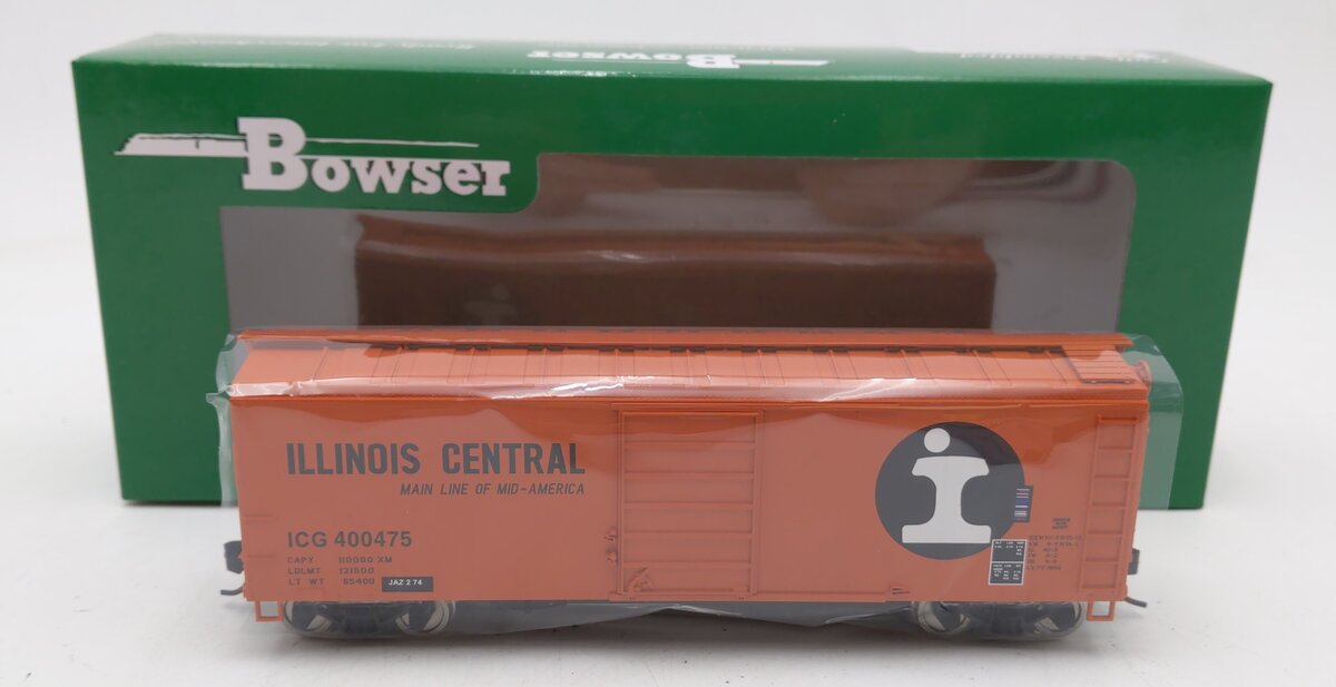 Bowser 42721 HO Illinois Central Gulf 40' Boxcar RTR #400475