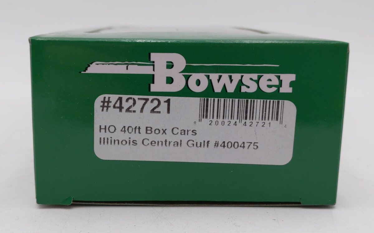 Bowser 42721 HO Illinois Central Gulf 40' Boxcar RTR #400475