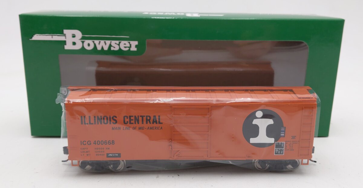Bowser 42723 HO Illinois Central Gulf 40' Boxcar RTR #400668