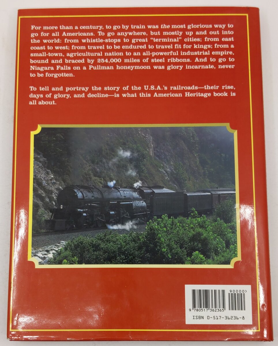 The American Heritage History of Railroads in America Hardcover Oliver Jensen EX