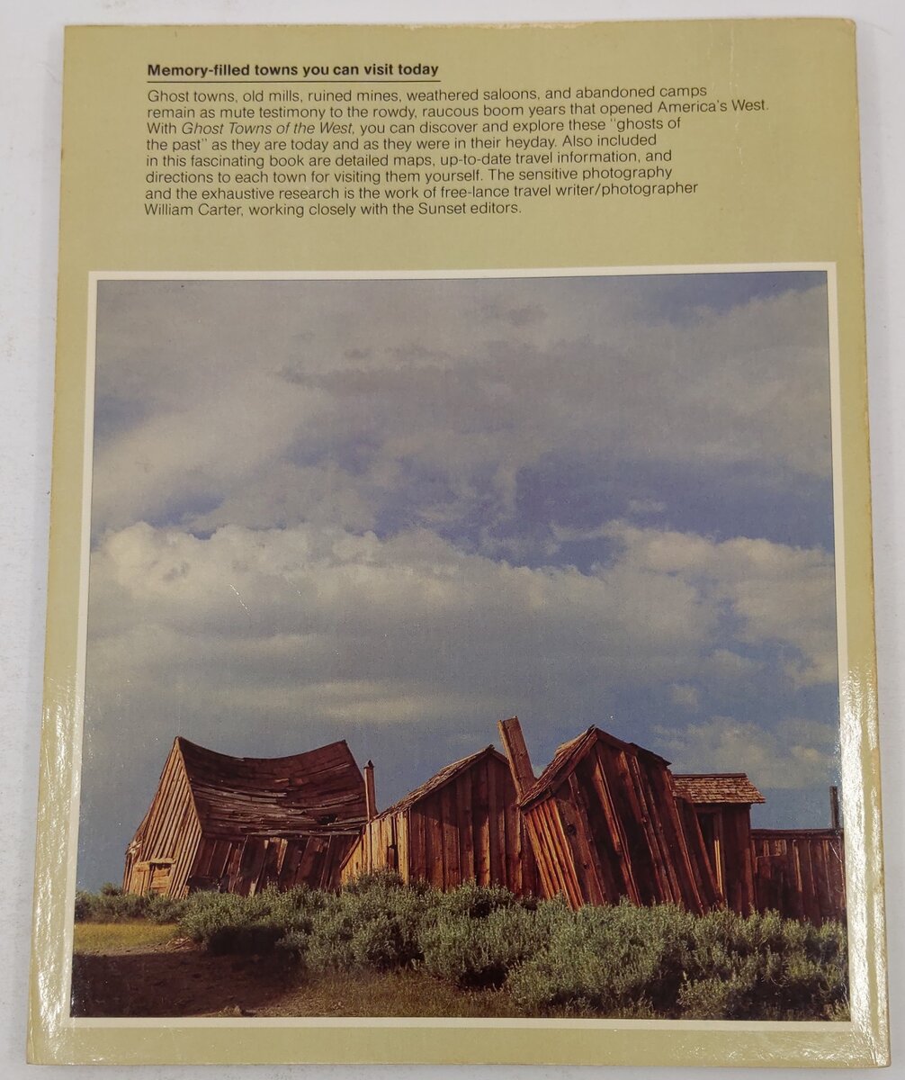Ghost Towns of the West Paperback Book By William Carter VG