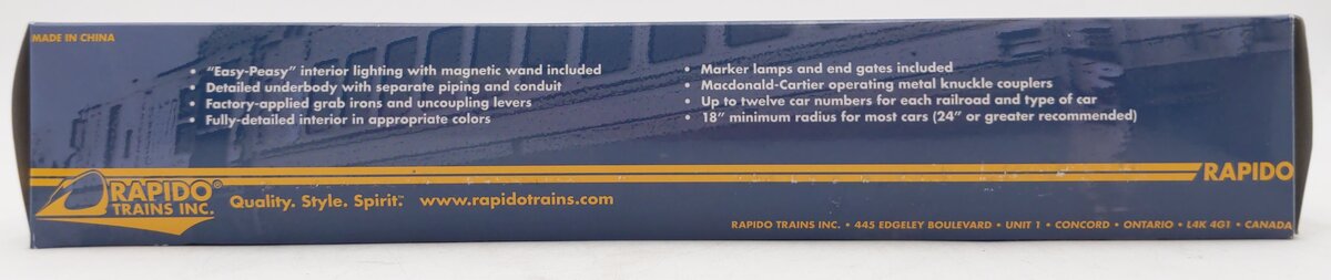 Rapido Trains 113006 HO Via Rail Canada 