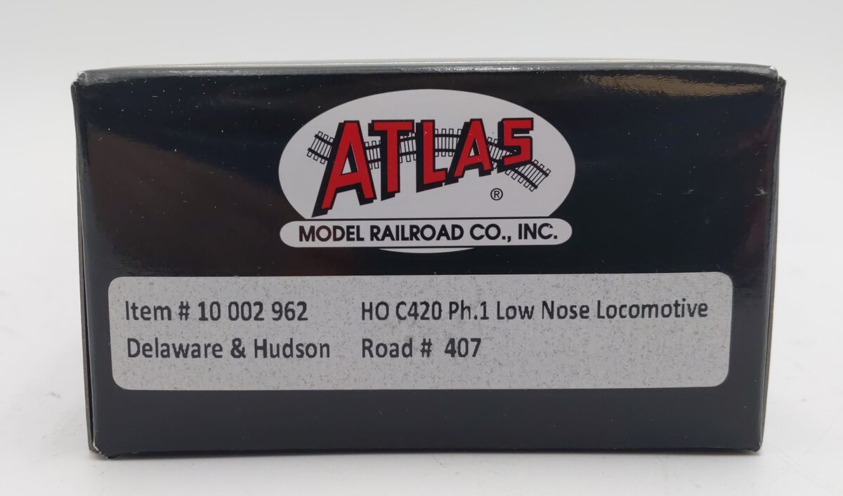 Atlas 10002962 HO Delaware & Hudson C420 Phase 1 Diesel Locomotive Sound #407