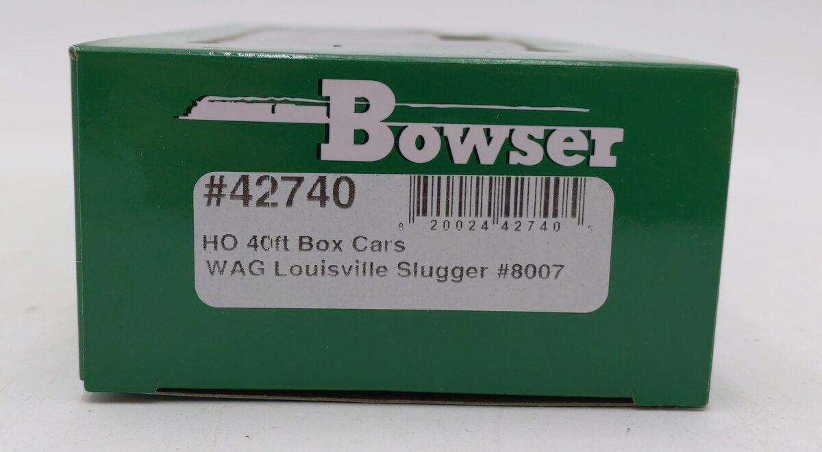 Bowser 42740 HO Scale WA&G "Louisville Slugger" 40' Box Car #8007