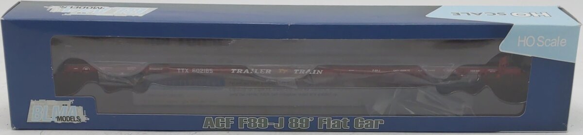 BLMA Models 51010 Ho ACF F89-J 89' Flatcar TTX #602185