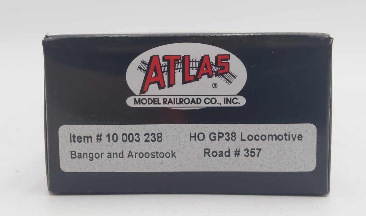 Atlas 10003238 HO Bangor & Aroostook GP38 Diesel Locomotive with Sound #357