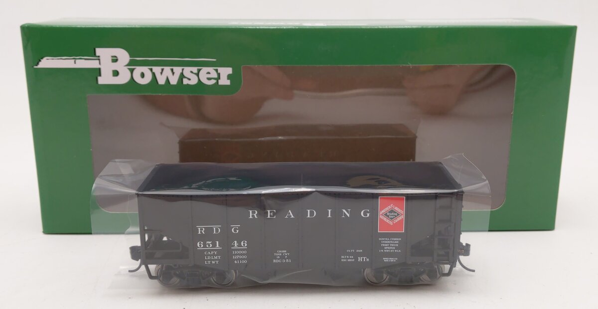 Bowser 43086 HO Reading Anthracite Class HTr 55 Ton Fishbelly Hopper Car #65146