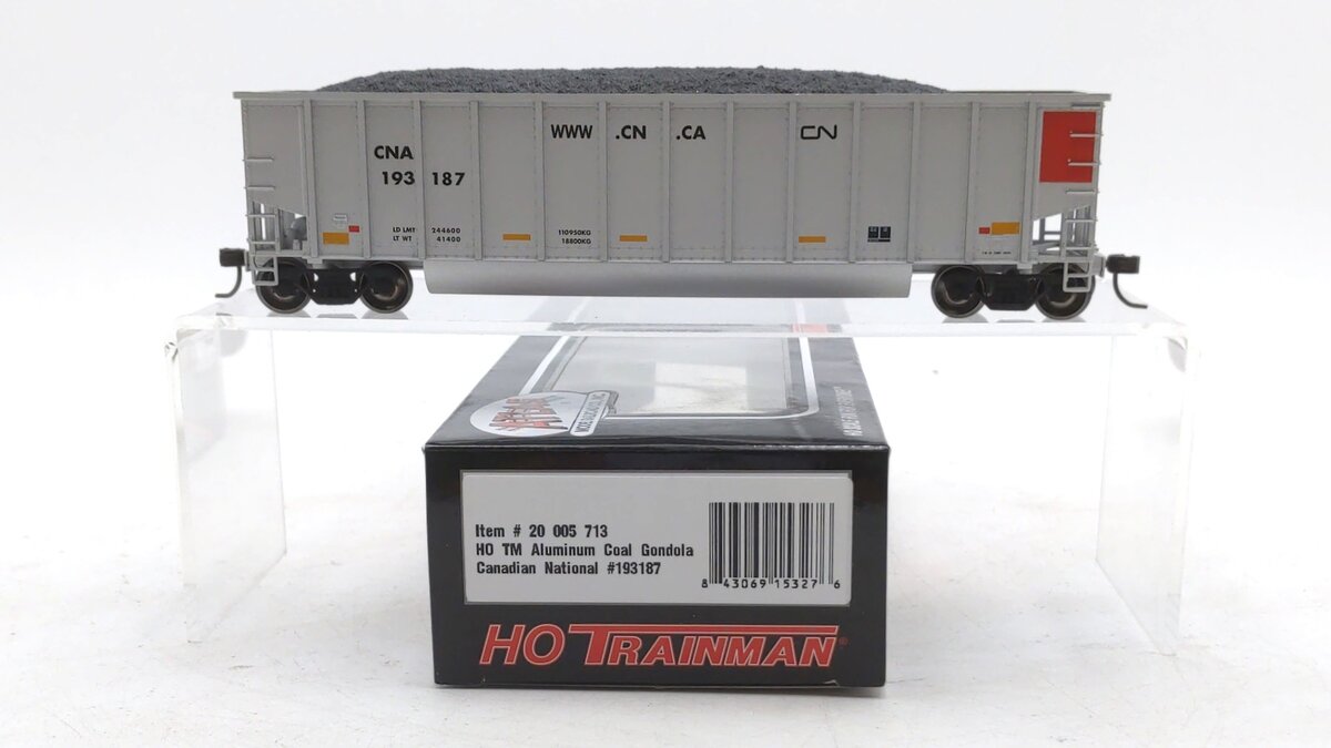 Atlas 20005713 HO Canadian National Trainmaster Aluminum Coal Gondola #193187