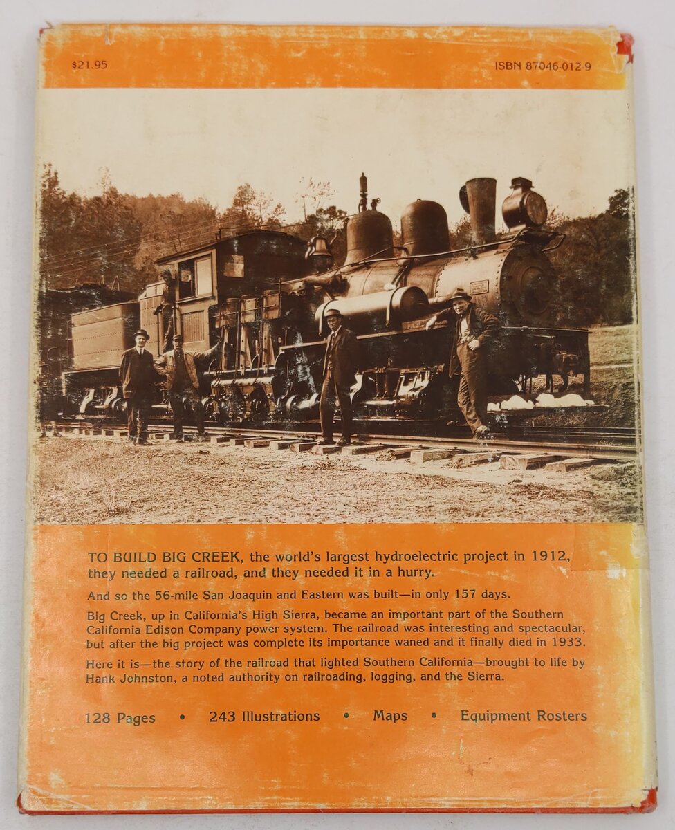 The Railroad That Lighted Southern California Hardcover Book By Hank Johnston