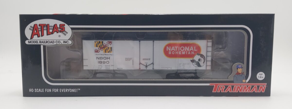 Atlas 20006347 HO National Bohemian 40' Plug Door Boxcar #1890