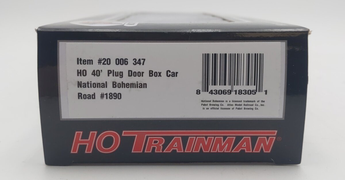 Atlas 20006347 HO National Bohemian 40' Plug Door Boxcar #1890