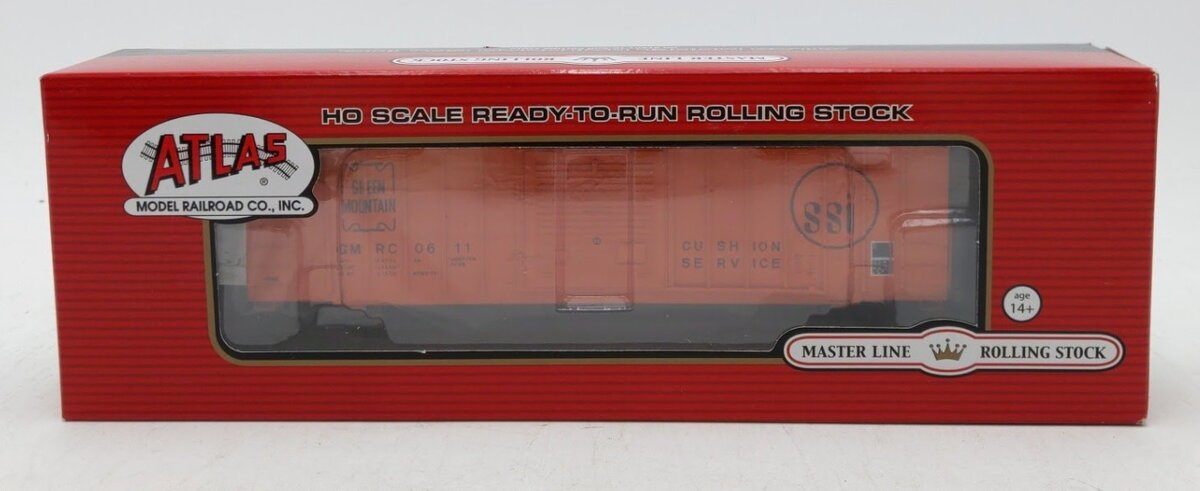 Atlas 20003334 HO Green Mountain FMC 5077 Single Door Boxcar Early Version #611 NIB