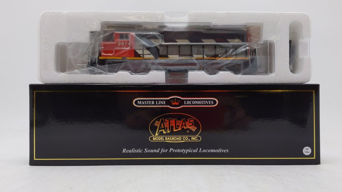 Atlas 10000733 HO Canadian National GP40-2W w/DCC & Sound #9674 LN/Box