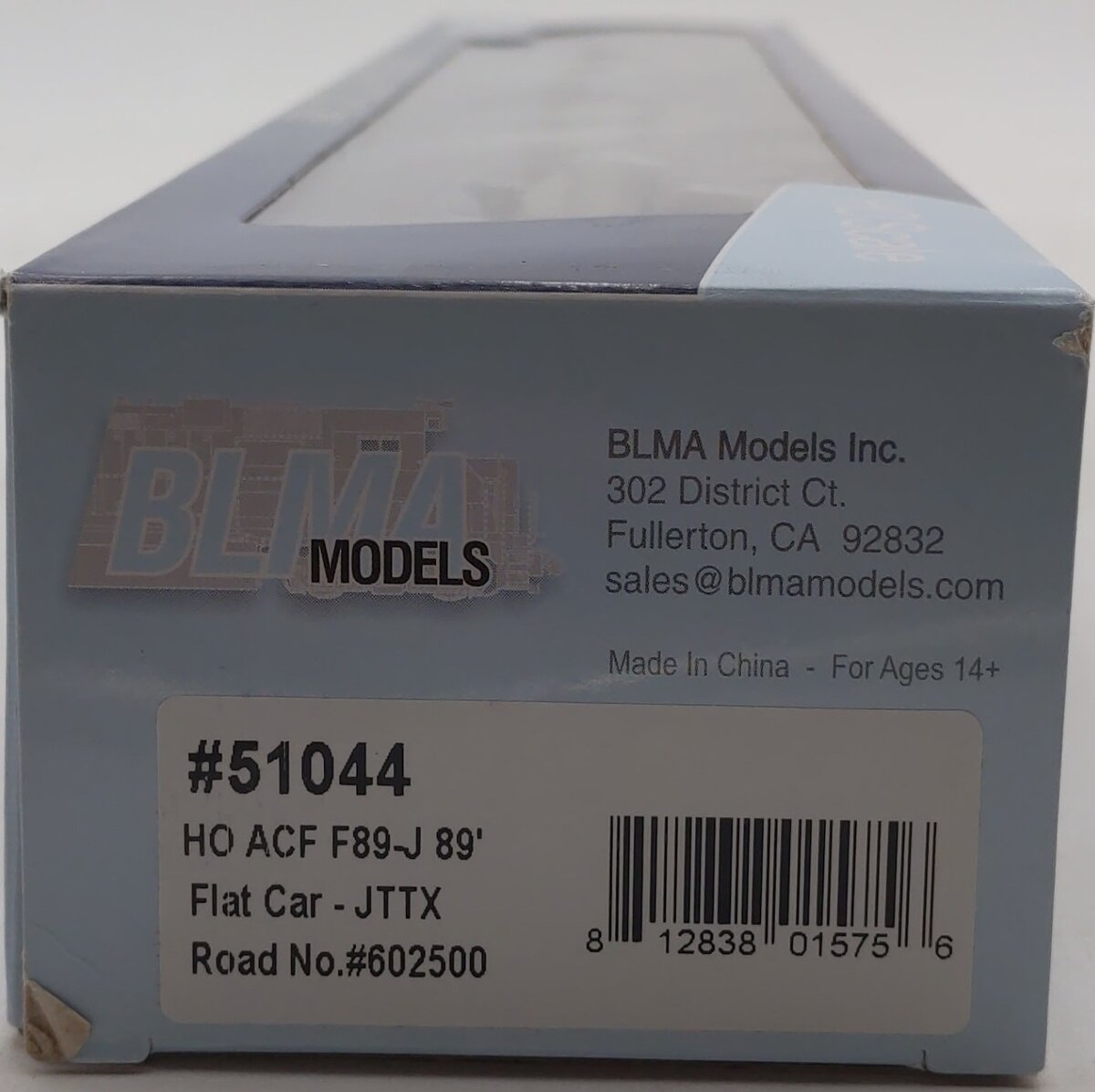 BLMA Models 51044 HO ACF F89-J 89' Flatcar w/Bulk/Pipe Riser Details #602500
