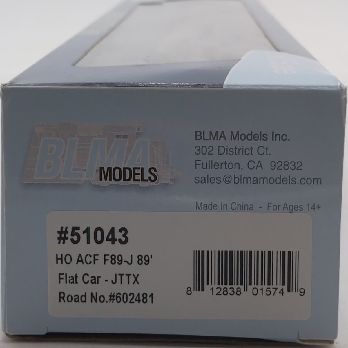 BLMA Models 51043 HO ACF F89-J 89' Flatcar w/Bulk/Pipe Riser Details #602481