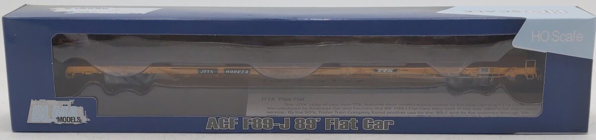 BLMA Models 51041 HO ACF F89-J 89' Flatcar w/Bulk/Pipe Riser Details #602273