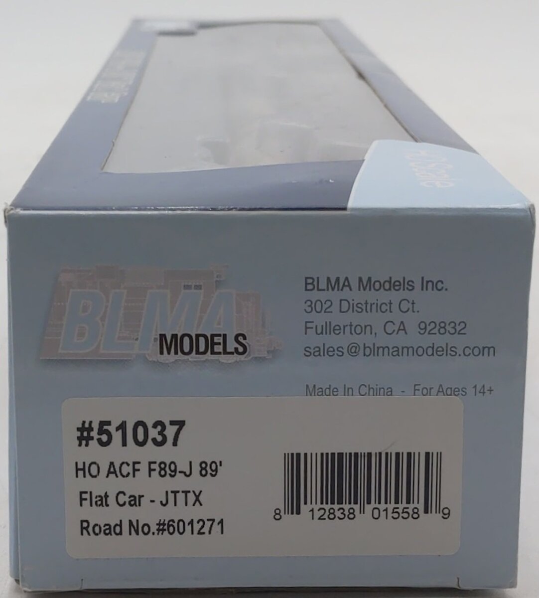 BLMA Models 51037 HO ACF F89-J 89' Flatcar w/Bulk/Pipe Riser Details #601271