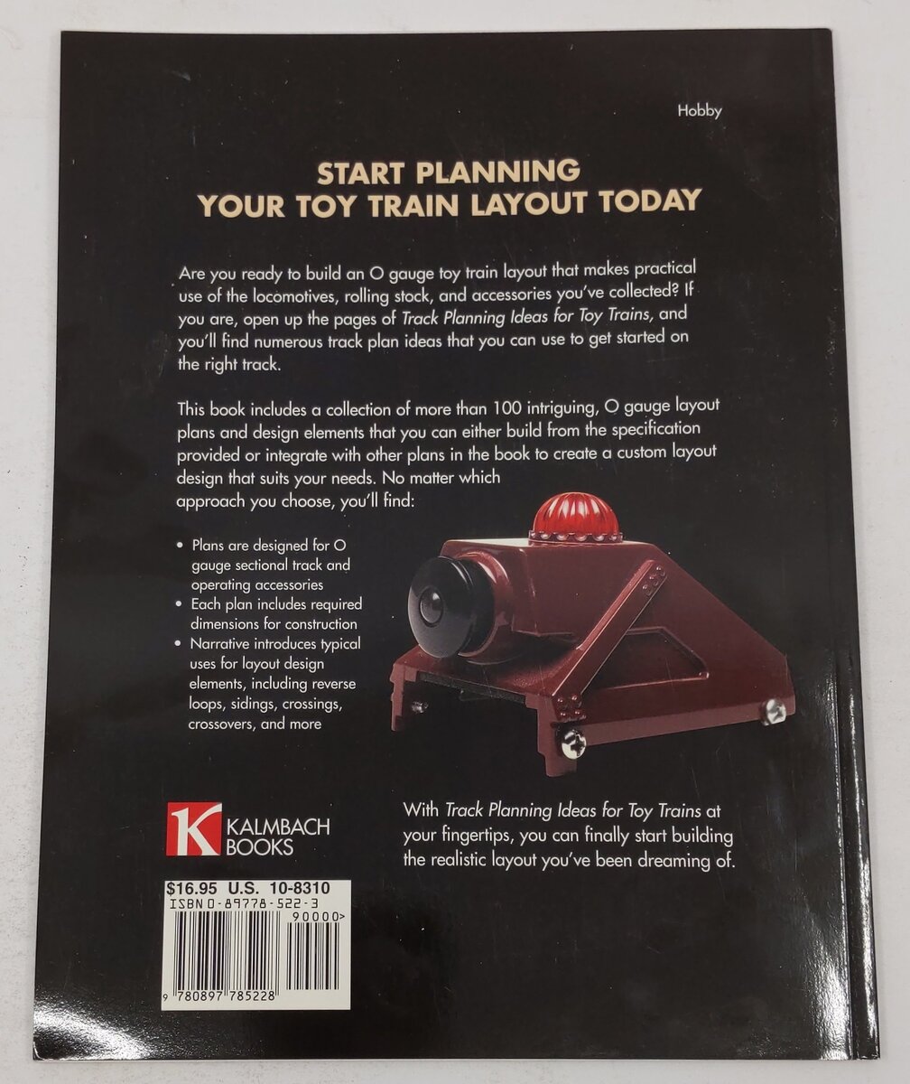 Track Planning Ideas for Toy Trains Paperback Book Peter H. Riddle, Gay Riddlle EX