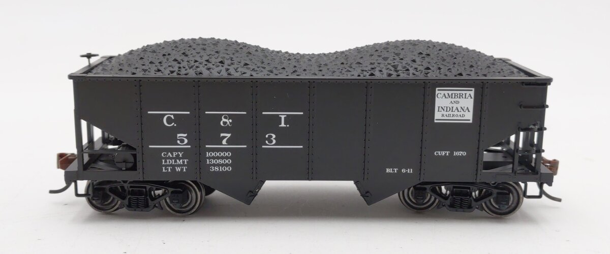 Bowser 41871 HO Cambria & Indiana GLa 2 Bay Hopper Car #573