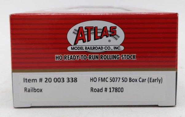 Atlas 20003338 HO Railbox FMC 5077 Single Door Boxcar Early Version #17800