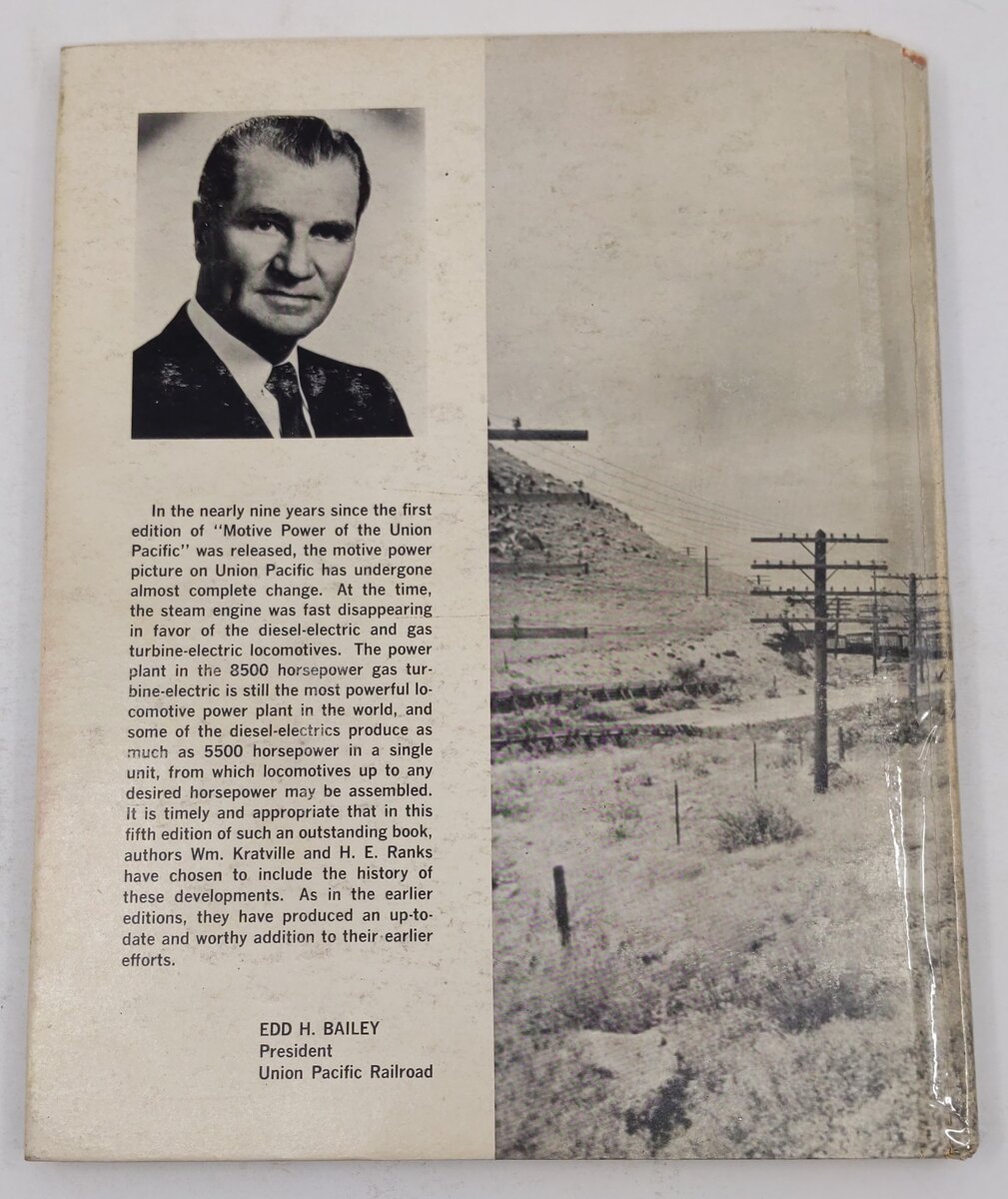 Motive Power of the Union Pacific Hardcover Book By William W. Kratville